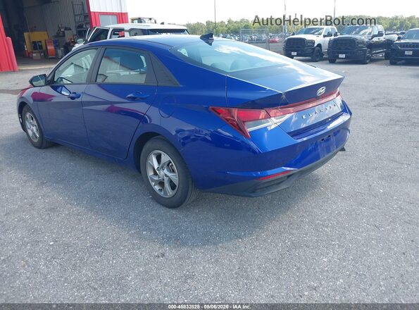5NPLL4AG8MH049351 2021 HYUNDAI ELANTRA Blue უკანა მარცხენა