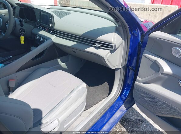 5NPLL4AG8MH049351 2021 HYUNDAI ELANTRA Blue წინა სალონის ხედი