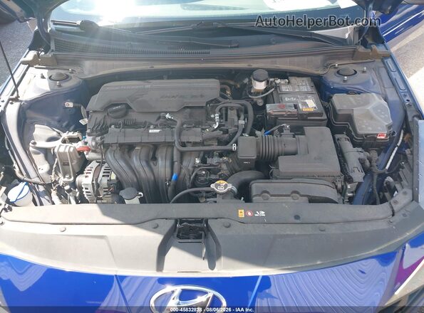 5NPLL4AG8MH049351 2021 HYUNDAI ELANTRA Blue უკანა ხედი