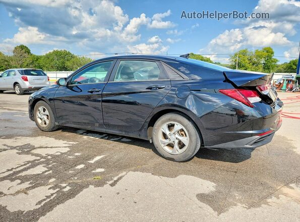 5NPLL4AG8MH052721 2021 HYUNDAI ELANTRA Black Հետևի ձախ