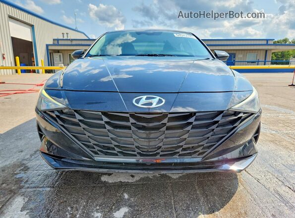 5NPLL4AG8MH052721 2021 HYUNDAI ELANTRA Black Դիմացի տեսք