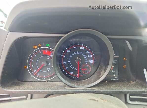 5NPLL4AG8PH117300 2023 HYUNDAI ELANTRA Blue Вид щитка приладів
