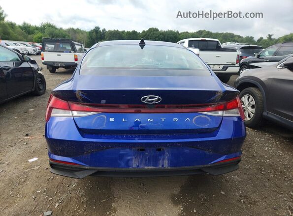 5NPLL4AG8PH117300 2023 HYUNDAI ELANTRA Blue Вид ззаду