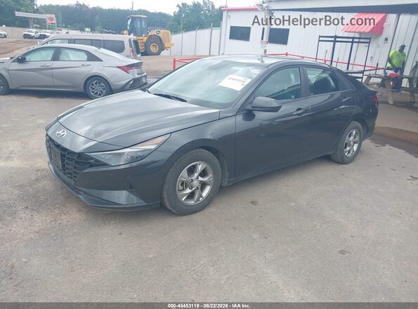 5NPLL4AG9MH047303 2021 HYUNDAI ELANTRA Gray Առջևի ձախ երեք քառորդ տեսարան