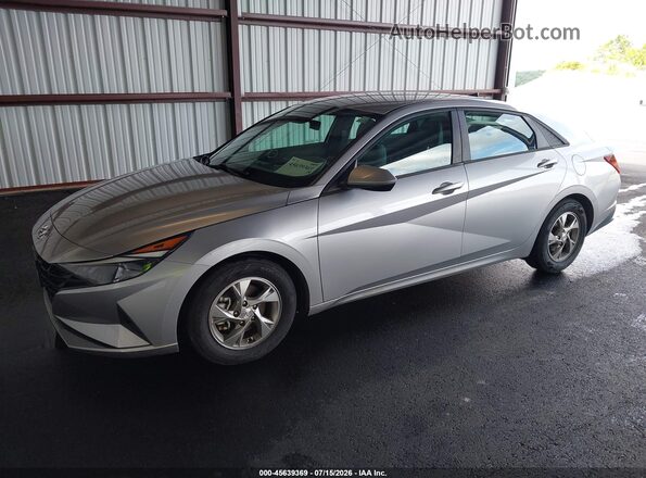 5NPLL4AGXMH045219 2021 HYUNDAI ELANTRA Silver წინა მარცხენა ხედი სამი მეოთხედიდან