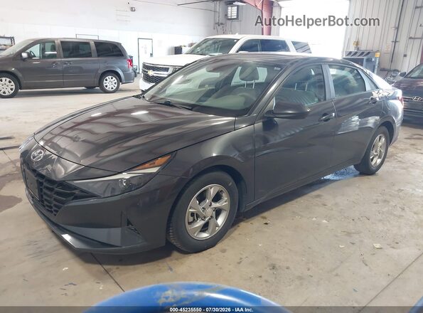5NPLL4AGXMH046824 2021 HYUNDAI ELANTRA Gray წინა მარცხენა ხედი სამი მეოთხედიდან