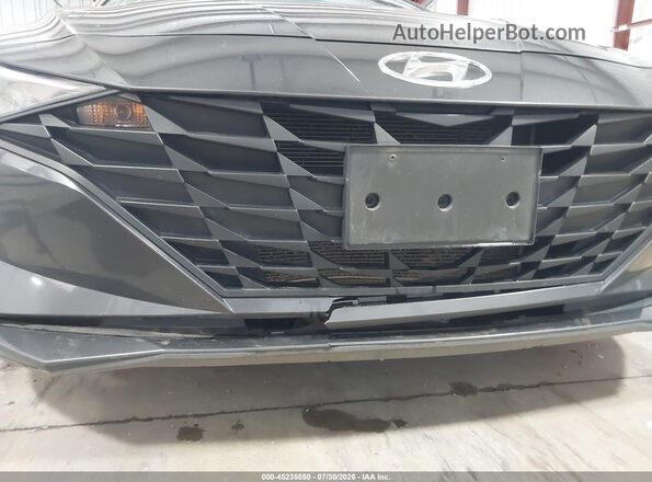 5NPLL4AGXMH046824 2021 HYUNDAI ELANTRA Gray წინა ხედი