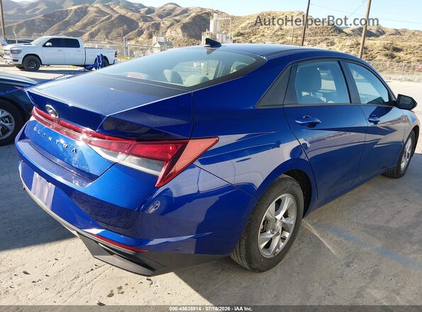 5NPLL4AGXMH048721 2021 HYUNDAI ELANTRA Blue Задня права чверть