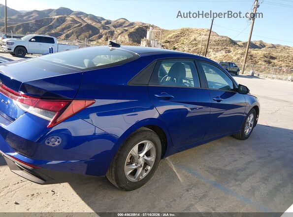 5NPLL4AGXMH048721 2021 HYUNDAI ELANTRA Blue Вид задньої частини салону