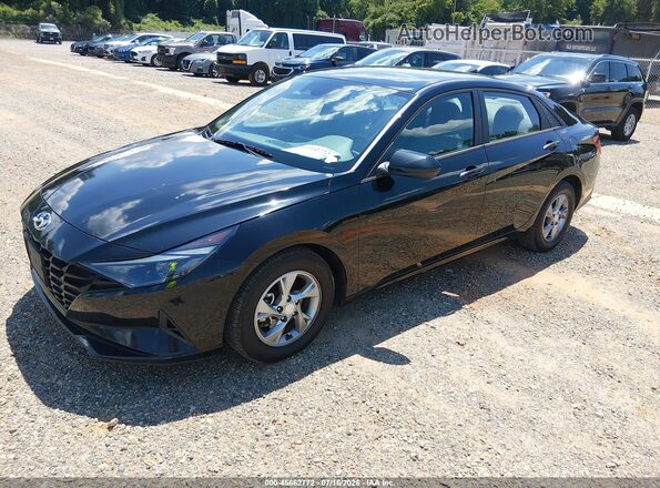 5NPLL4AGXMH049867 2021 HYUNDAI ELANTRA Black წინა მარცხენა ხედი სამი მეოთხედიდან