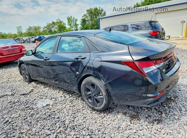 5NPLM4AG0MH007575 2021 HYUNDAI ELANTRA Black Tył lewy