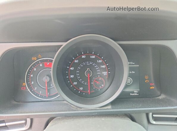 5NPLM4AG0MH007575 2021 HYUNDAI ELANTRA Black Widok zestawu wskaźników