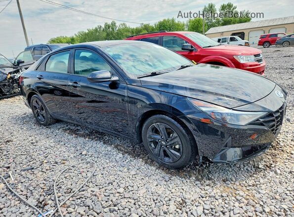 5NPLM4AG0MH007575 2021 HYUNDAI ELANTRA Black Przód prawy