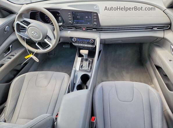 5NPLM4AG0MH007575 2021 HYUNDAI ELANTRA Black Widok deski rozdzielczej