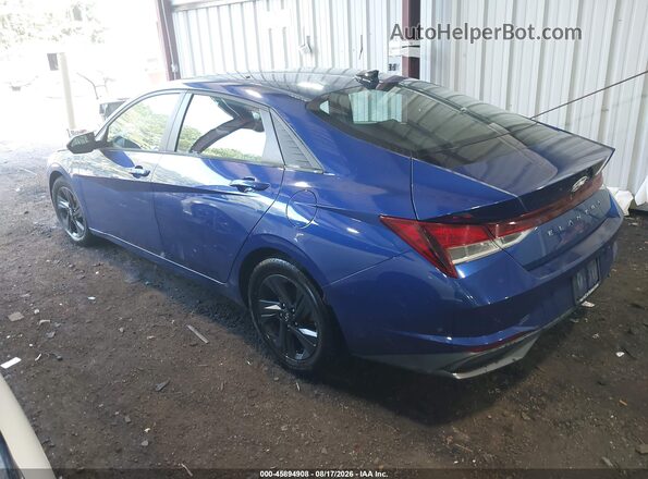 5NPLM4AG0MH021380 2021 HYUNDAI ELANTRA Blue უკანა მარცხენა