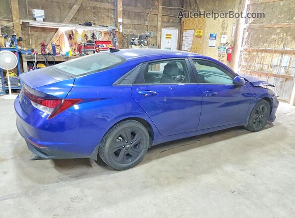 5NPLM4AG0NH078132 2022 HYUNDAI ELANTRA Blue Rear right