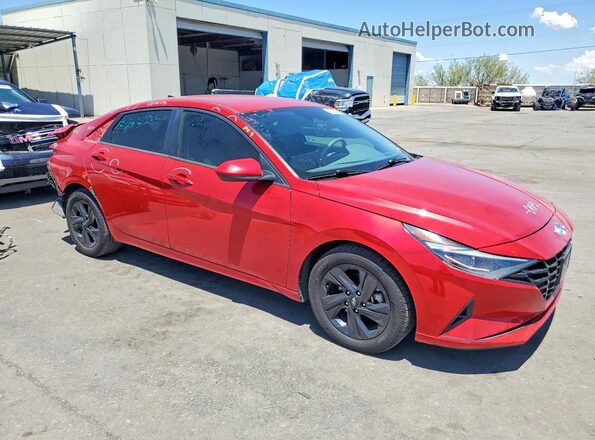 5NPLM4AG0NH081418 2022 HYUNDAI ELANTRA Red Delantero derecho