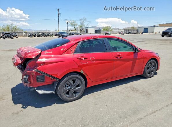 5NPLM4AG0NH081418 2022 HYUNDAI ELANTRA Red Trasero derecho