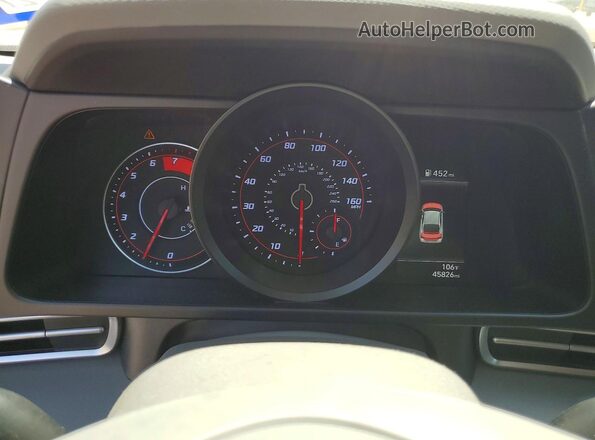 5NPLM4AG0NH081418 2022 HYUNDAI ELANTRA Red Vista del cuadro de instrumentos