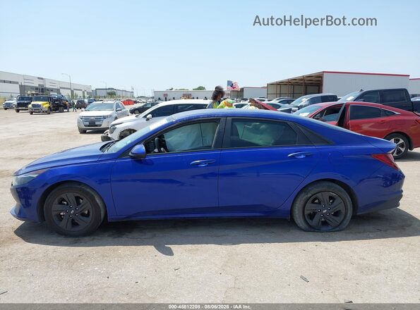 5NPLM4AG1MH000604 2021 HYUNDAI ELANTRA Blue Панорамний вид салону 360°