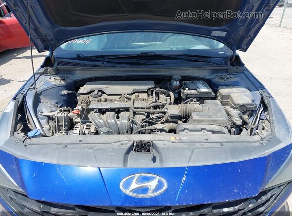 5NPLM4AG1MH000604 2021 HYUNDAI ELANTRA Blue Вид ззаду