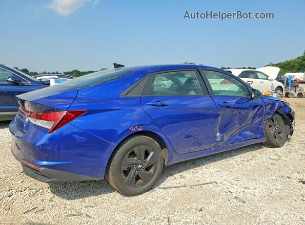 5NPLM4AG1MH001087 2021 HYUNDAI ELANTRA Синий Задняя правая четверть