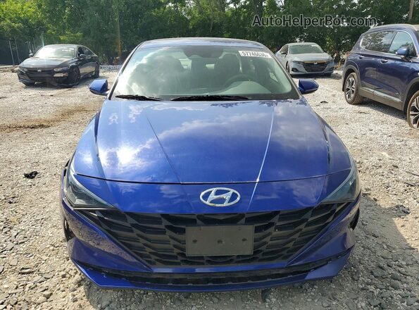5NPLM4AG1MH001087 2021 HYUNDAI ELANTRA Синий Вид спереди