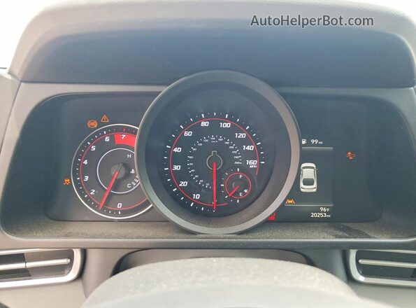 5NPLM4AG1MH001087 2021 HYUNDAI ELANTRA Синий Вид щитка приборов