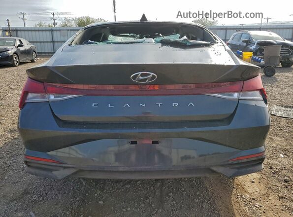 5NPLM4AG1MH009500 2021 HYUNDAI ELANTRA Черный Вид сзади