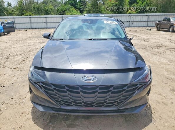 5NPLM4AG1NH069987 2022 HYUNDAI ELANTRA Gray Դիմացի տեսք