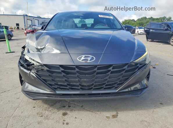 5NPLM4AG1NH071013 2022 HYUNDAI ELANTRA Gray Դիմացի տեսք