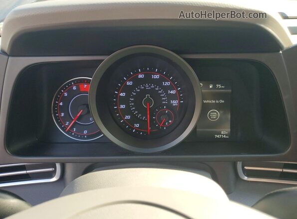5NPLM4AG1NH071013 2022 HYUNDAI ELANTRA Gray Սարքավորումների վահանակի տեսք