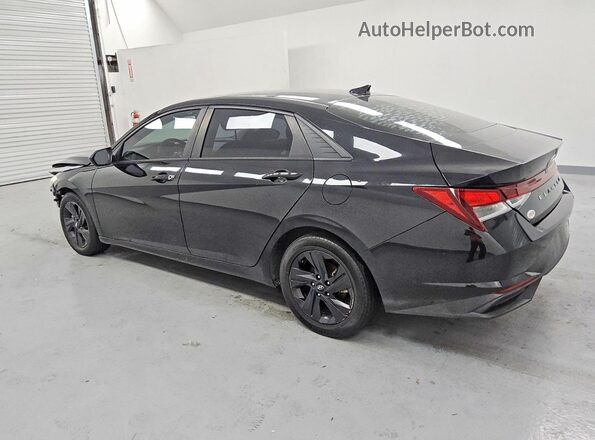 5NPLM4AG2MH007111 2021 HYUNDAI ELANTRA Black Trasero izquierdo