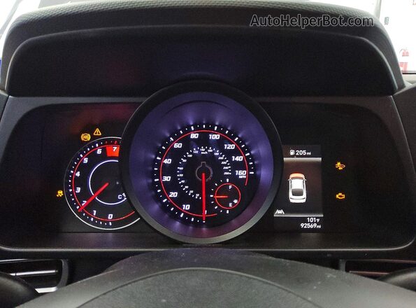 5NPLM4AG2MH007111 2021 HYUNDAI ELANTRA Black Vista del cuadro de instrumentos