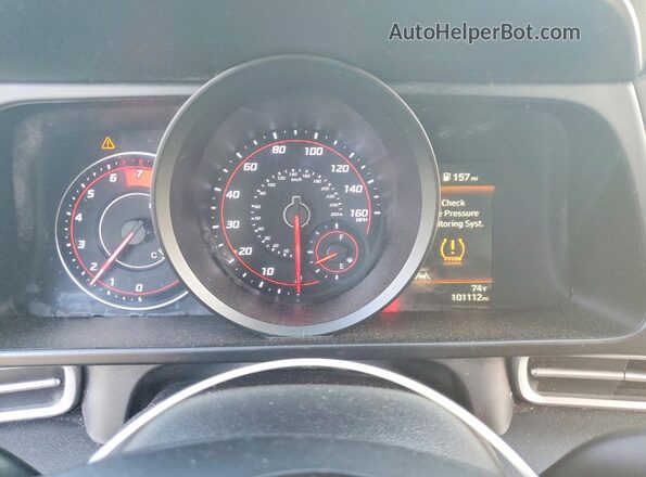 5NPLM4AG2MH030050 2021 HYUNDAI ELANTRA Silver ხელსაწყოთა პანელის ხედი