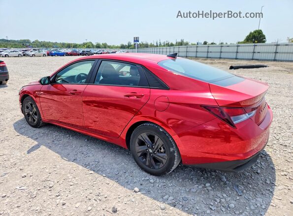 5NPLM4AG2MH040643 2021 HYUNDAI ELANTRA Red Trasero izquierdo