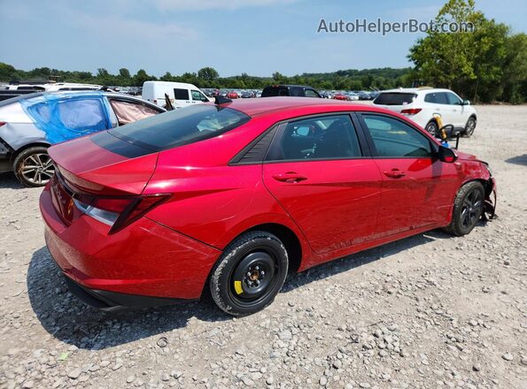 5NPLM4AG2MH040643 2021 HYUNDAI ELANTRA Red Trasero derecho