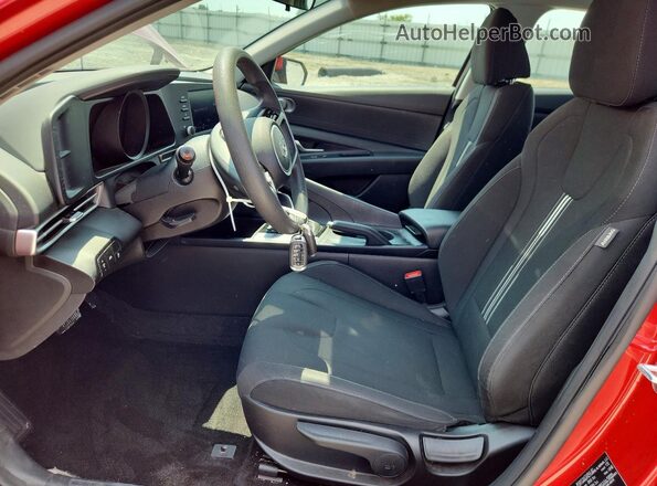 5NPLM4AG2MH040643 2021 HYUNDAI ELANTRA Red Vista interior delantera