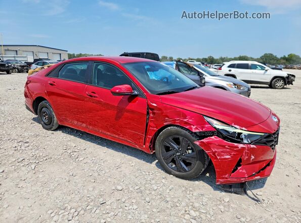 5NPLM4AG2MH040643 2021 HYUNDAI ELANTRA Red Delantero derecho