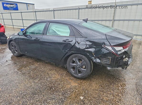 5NPLM4AG2NH067469 2022 HYUNDAI ELANTRA Black Tył lewy