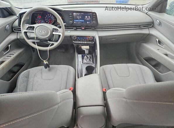 5NPLM4AG2NH067469 2022 HYUNDAI ELANTRA Black Widok deski rozdzielczej