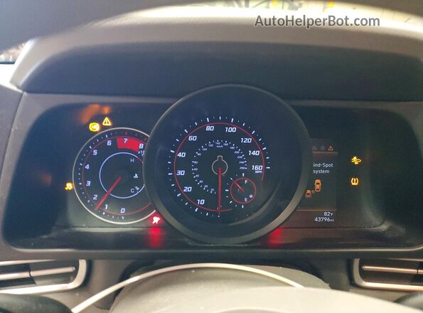 5NPLM4AG2PH087420 2023 HYUNDAI ELANTRA Red Вид щитка приладів