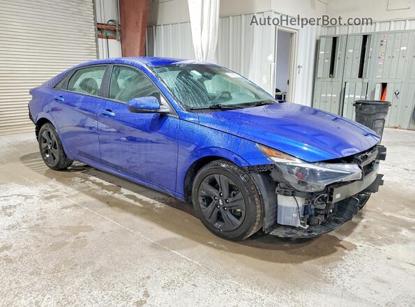 5NPLM4AG2PH102501 2023 HYUNDAI ELANTRA Синий Передняя правая четверть