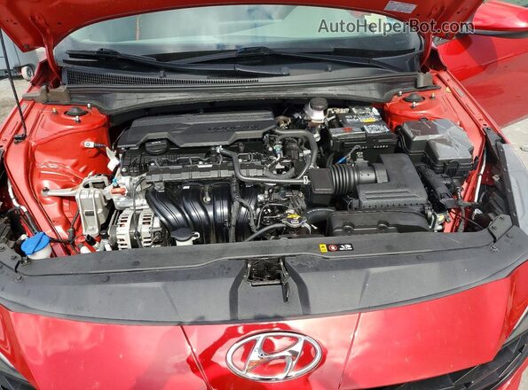 5NPLM4AG3MH006419 2021 HYUNDAI ELANTRA Red Widok wnętrza z tyłu