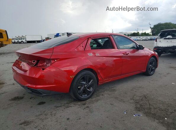 5NPLM4AG3MH006419 2021 HYUNDAI ELANTRA Red Tył prawy