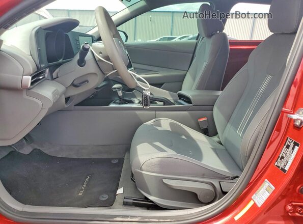 5NPLM4AG3MH006419 2021 HYUNDAI ELANTRA Red Widok wnętrza z przodu
