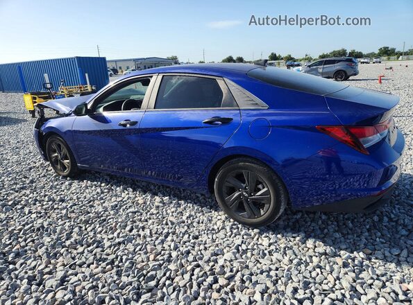 5NPLM4AG3MH026749 2021 HYUNDAI ELANTRA Blue Հետևի ձախ