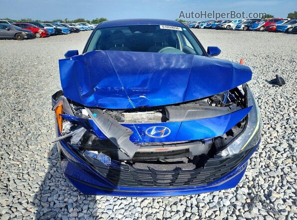5NPLM4AG3MH026749 2021 HYUNDAI ELANTRA Blue Դիմացի տեսք