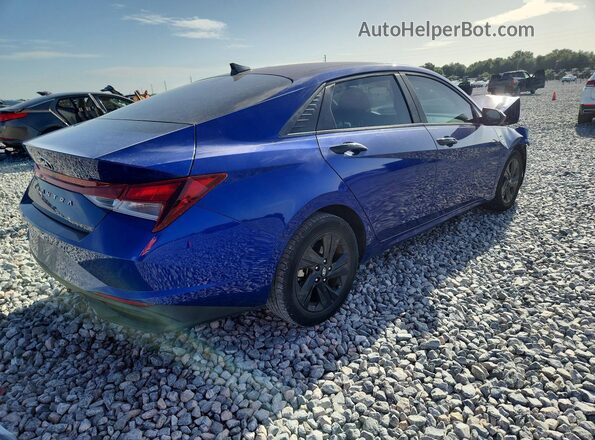 5NPLM4AG3MH026749 2021 HYUNDAI ELANTRA Blue Հետևի աջ