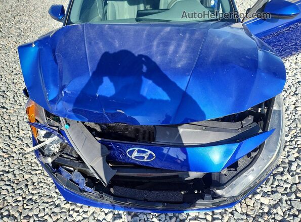 5NPLM4AG3MH026749 2021 HYUNDAI ELANTRA Blue Սալոնի հետևի տեսք